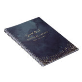 Glam night faux goudglitter bruiloft gastboek notitieboek (Rechterzijde)