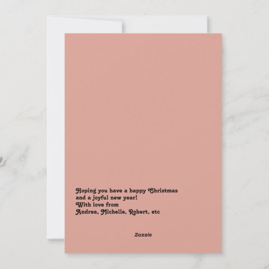 Glam Night Funny Retro Hond Kerstfoto Feestdagenkaart (Achterkant)