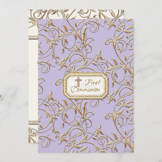 Glam Old Hollywood Regency Cross First Community Kaart (Voorkant / Achterkant)