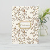 Glam Old Hollywood Regency Girl Cross-bevestiging Kaart (Staand voorkant)