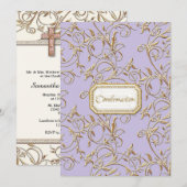 Glam Old Hollywood Regency Girl Cross-bevestiging Kaart (Voorkant / Achterkant)