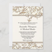 Glam Old Hollywood Regency Gray Couples Shower Kaart (Achterkant)