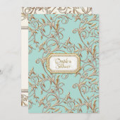 Glam Old Hollywood Regency Pink Couples Shower Kaart (Voorkant / Achterkant)