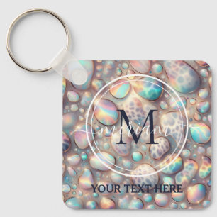 Glam Opal Luipaardprint Meisjesachtige Sleutelhang Sleutelhanger