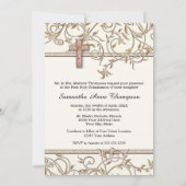 Glam oude Hollywood Regency Eerste Communie Kaart (Achterkant)