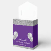 Glam Paars en Silver Bedankdoosjes (Geopend)