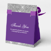 Glam Paars en Silver Bedankdoosjes (Achterkant)