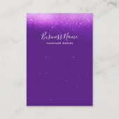 Glam Paars Veroorning Juwelier Display Visitekaartje (Voorkant)