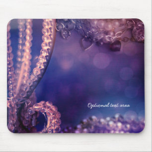 Glam Paarse Gloed Chic Glamour Parels Gepersonalis Muismat