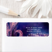 Glam Paarse Glow Chic Glamor Pearls Etiket (Insitu)