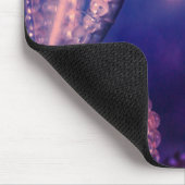 Glam Paarse Glow Chic Glamor Pearls Persoonlijk Muismat (Hoek)