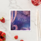 Glam Paarse Glow Chic Glamor Pearls Servet (Insitu)