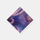 Glam Paarse Glow Chic Glamor Pearls Servet (Hoek)