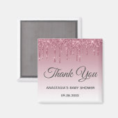 Glam Paarse roze roze roodbruin Goud Hartelijk dan Magneet (Voorkant / Achterkant)