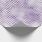 Glam Paarse strepen Cadeaupapier (Hoek)