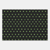 Glam Pareltjes Roze Harten Groene Stars Paarse dri Inpakpapier Vel (Voorkant 2)