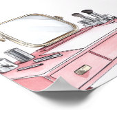 Glam Party Girl Beauty Spa Poster Welkomstbord (Hoek)