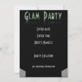 Glam Party Kaart (Achterkant)