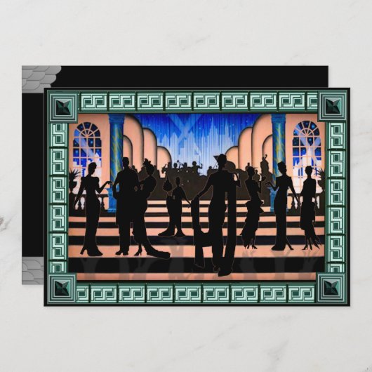 Glam Party Kaart (Voorkant / Achterkant)