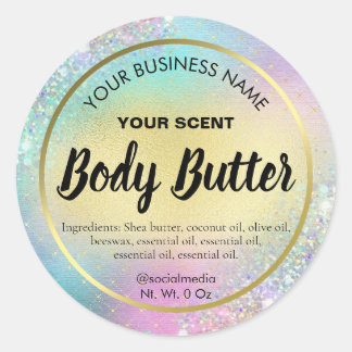 Glam Pastel Katoen Snoep Body Butter Labels