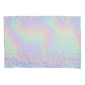 Glam Pastel Regenboog Glitter Sparkle Accent Kussensloop (Voorkant)