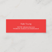 GLAM PEACOCK Slim Visitekaartje (Achterkant)