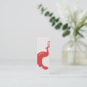 GLAM PEACOCK Slim Visitekaartje (Staand voorkant)