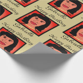 Glam Pearls Avatar Birthday Wrapping Paper Cadeaupapier (Hoek)