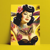 Glam Pin-up Briefkaart