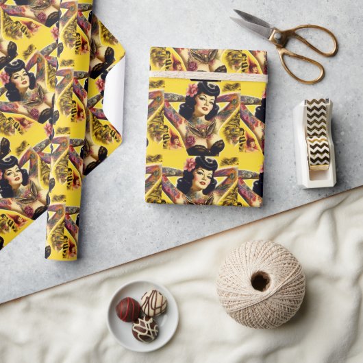 Glam Pin-up Cadeaupapier (Crafts)