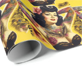 Glam Pin-up Cadeaupapier (Rol Hoek)
