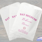 Glam Pink Chic Bedankt Bat Mitswa Party Bedankzakje