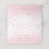 Glam Pink Chique Bokeh Glamour Lights Tafelnummer Plaatskaartje (Buitenkant ongevouwen)