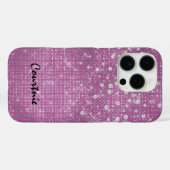Glam Pink Diamond Jewels Case-Mate iPhone Case (Achterkant (horizontaal))