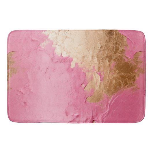 Glam Pink en Gold Badmat (Voorkant)