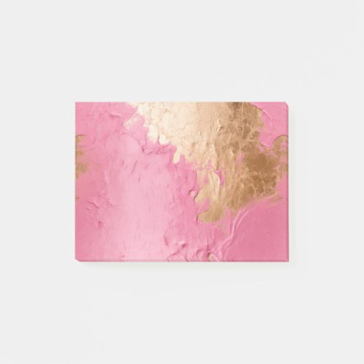 Glam Pink en Gold Post-it® Notes (Voorkant)