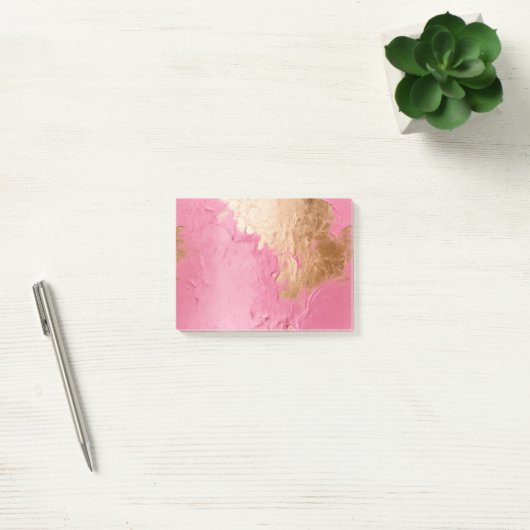 Glam Pink en Gold Post-it® Notes (Kantoor)