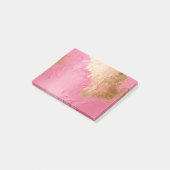 Glam Pink en Gold Post-it® Notes (Schuin)