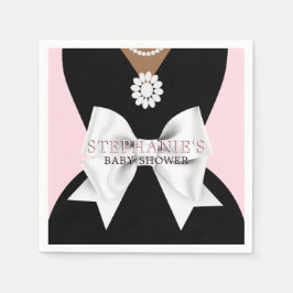 Glam Pink Etnisch Fancy Tiffany Theme Baby shower Servet