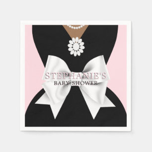 Glam Pink Etnisch Fancy Tiffany Theme Baby shower Servet