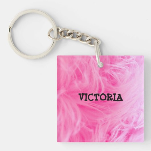 Glam Pink Girly Design  Sleutelhanger (voorkant)