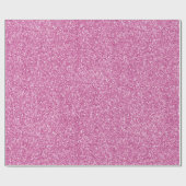 Glam Pink Glitter Cadeaupapier (Vlak)