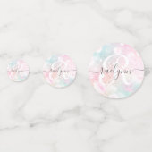 Glam Pink Glitter Pastel Girly Pattern Confetti (Voorkanten)