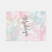 Glam Pink Glitter Pastel Girly Pattern Fleece Deken (Voorkant (Horizontaal))