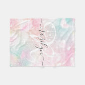 Glam Pink Glitter Pastel Girly Pattern Fleece Deken (Voorkant (Horizontaal))