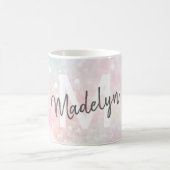 Glam Pink Glitter Pastel Girly Pattern Koffiemok (Center)