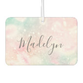 Glam Pink Glitter Pastel Girly Pattern Luchtverfrisser (Voorkant)