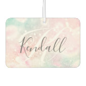 Glam Pink Glitter Pastel Girly Pattern Luchtverfrisser (Voorkant)