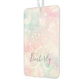 Glam Pink Glitter Pastel Girly Pattern Luchtverfrisser (Links)