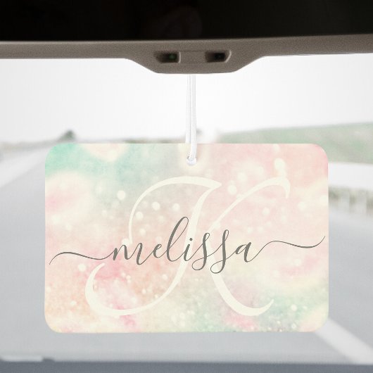 Glam Pink Glitter Pastel Girly Pattern Luchtverfrisser